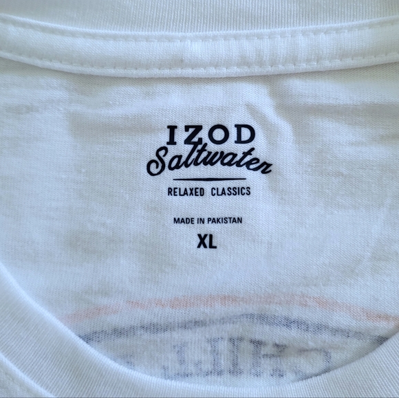 IZOD Saltwater🌊 "Chill Days On The Open Waves" Graphic Tee👕 - NWT - Picture 6 of 15